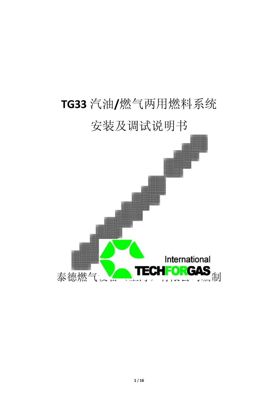TG33汽油燃气双燃料系统调试说明_第1页