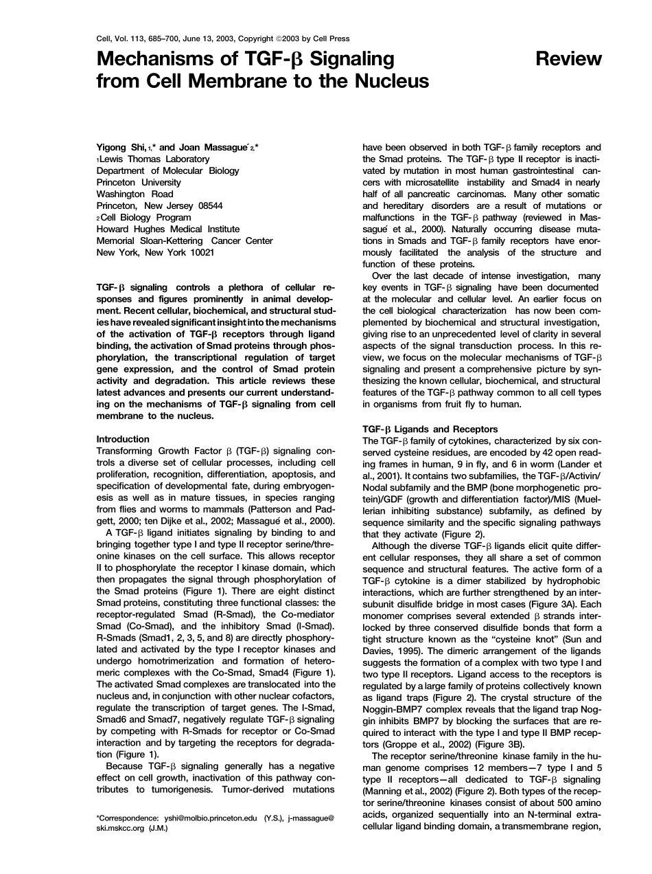 TGF信号通路综述_第1页