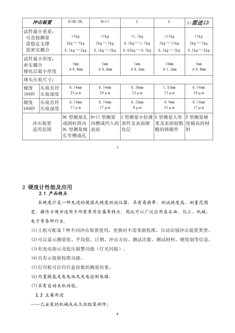 TH110里氏硬度计说明书_第3页