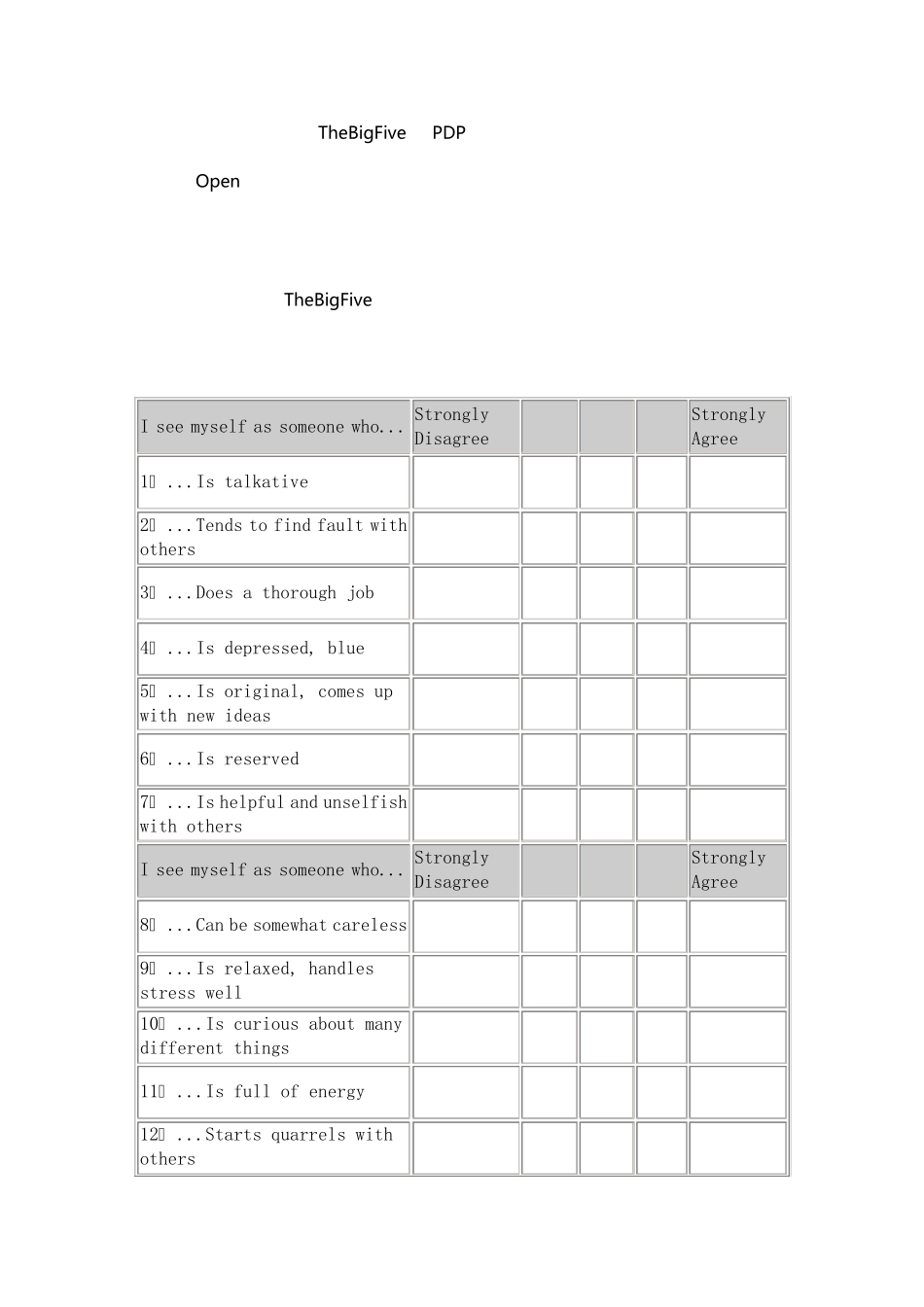 TheBigFive大五类人格测试_第3页