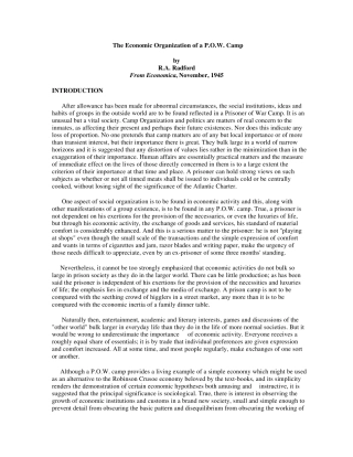 TheEconomicOrganizationofaP.O.WCamp