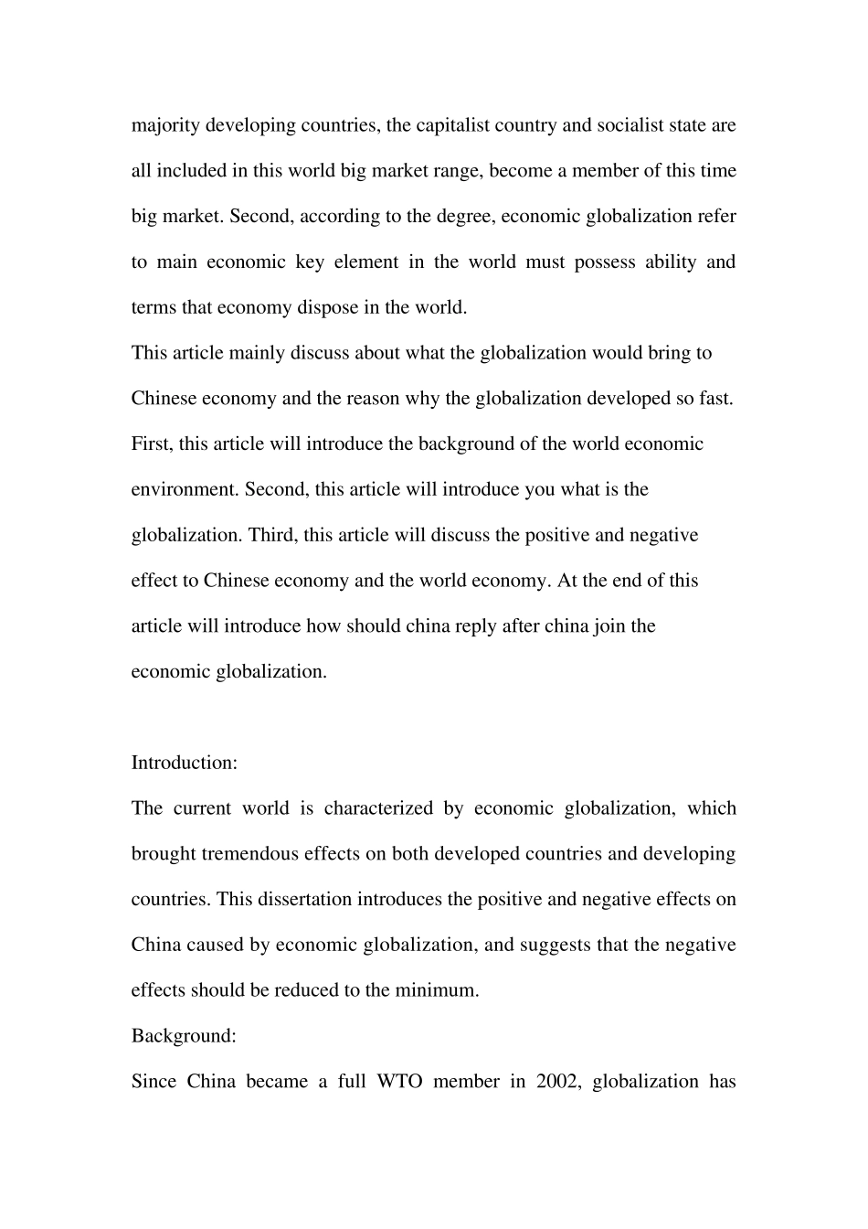 TheimpactofglobalizationonChineseeconomy_第2页