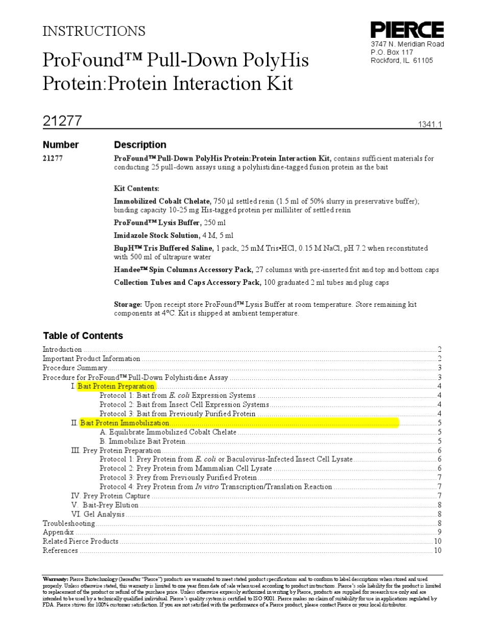 ThermoHisPullDownkit_第1页