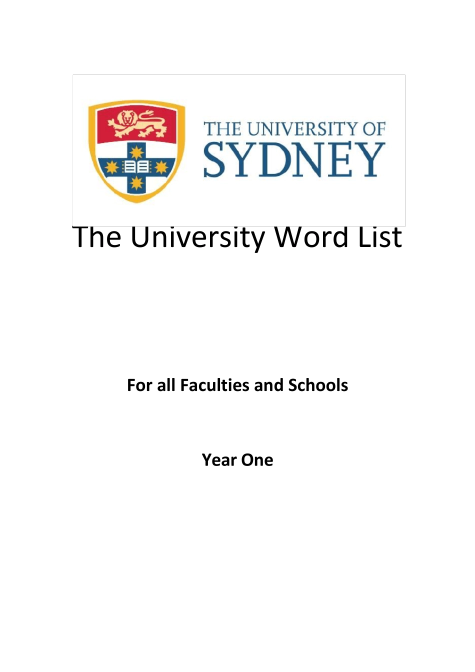 TheUniversityWordList_第1页