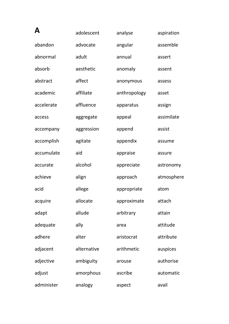 TheUniversityWordList_第2页