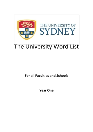 TheUniversityWordList