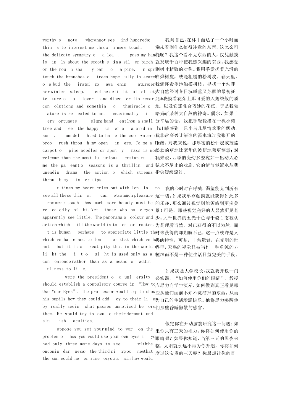 ThreedaystoSee英文翻译_第3页