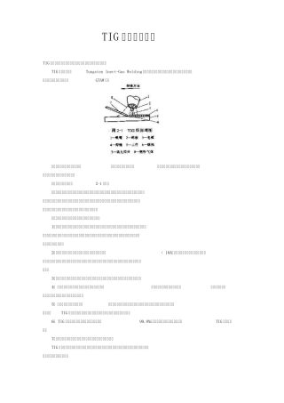 TIG焊工艺及设备