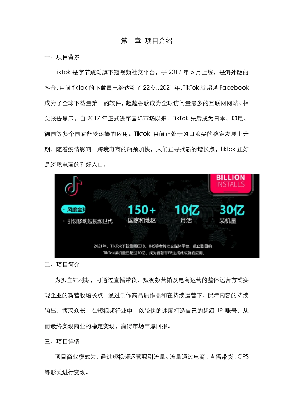 tiktok(国际版抖音)短视频及电商运营计划书_第3页