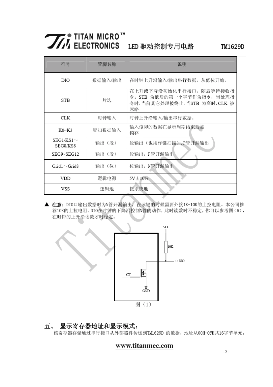 TM1629数据手册_第2页