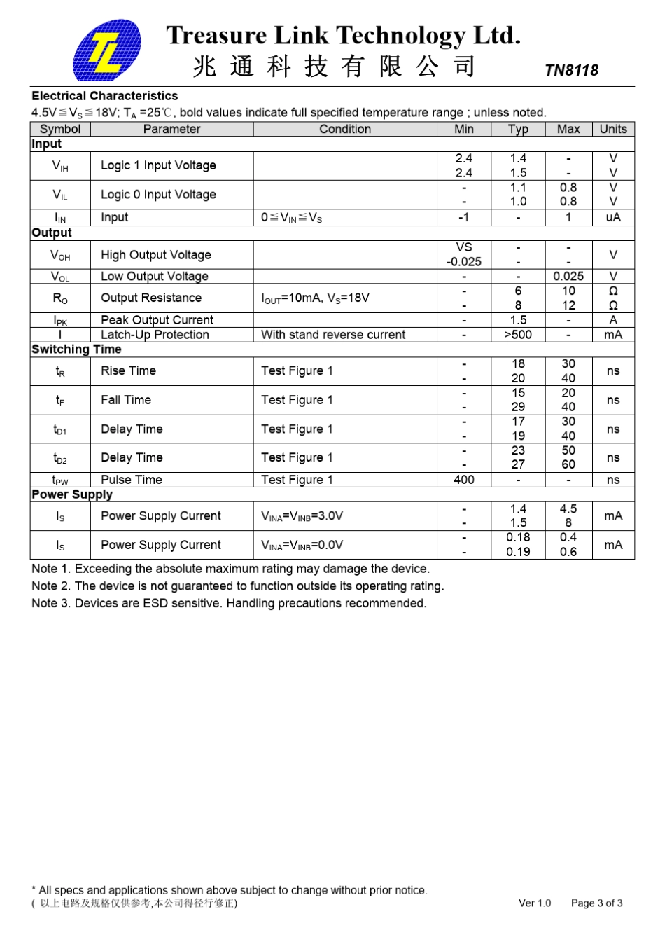 TN8118RFID发射芯片_第3页