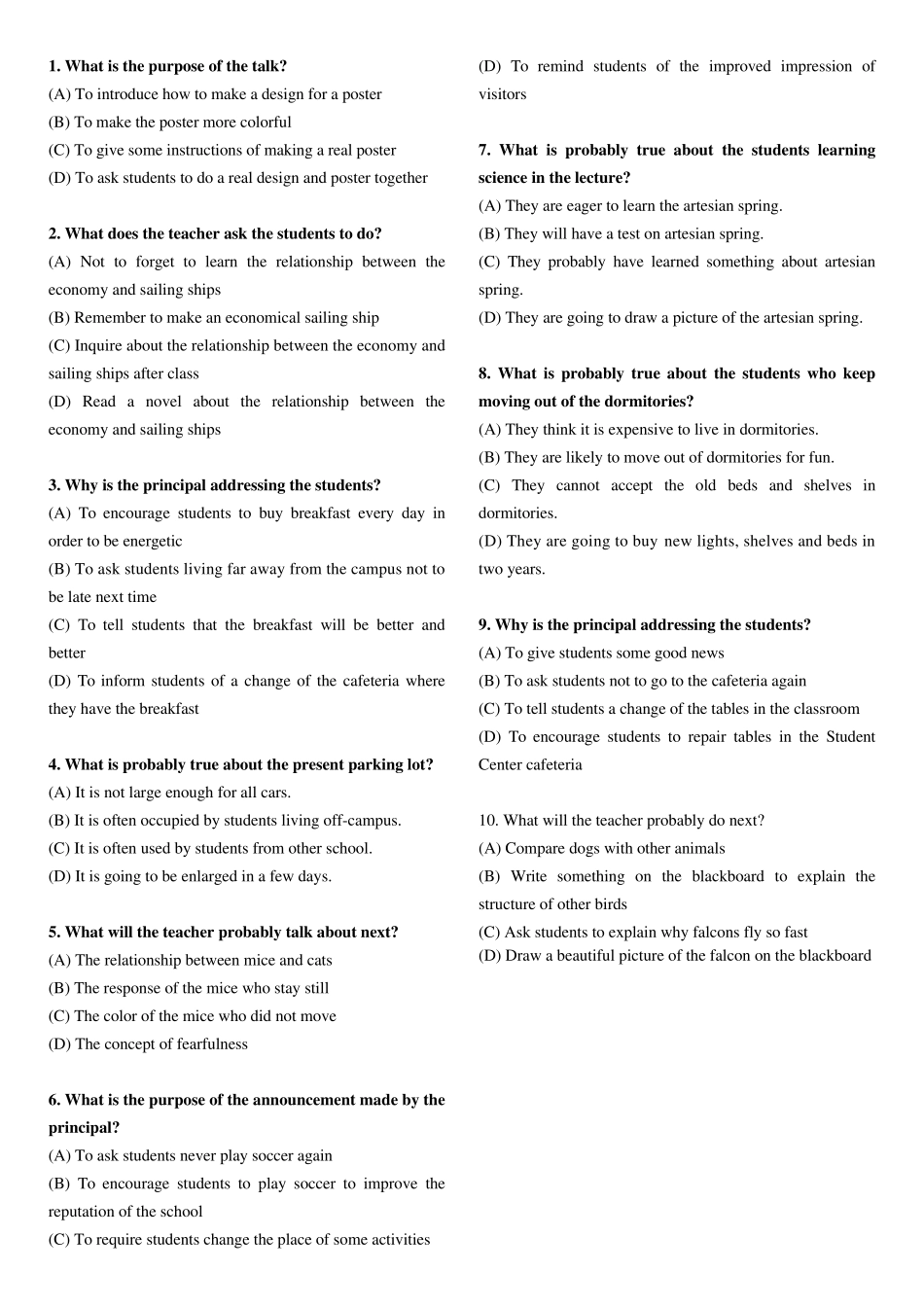 TOEFL_junior模拟试题_第3页