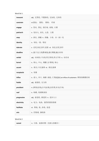 TOEFL词汇词根+联想记忆法：乱序版电子版Wordlist124