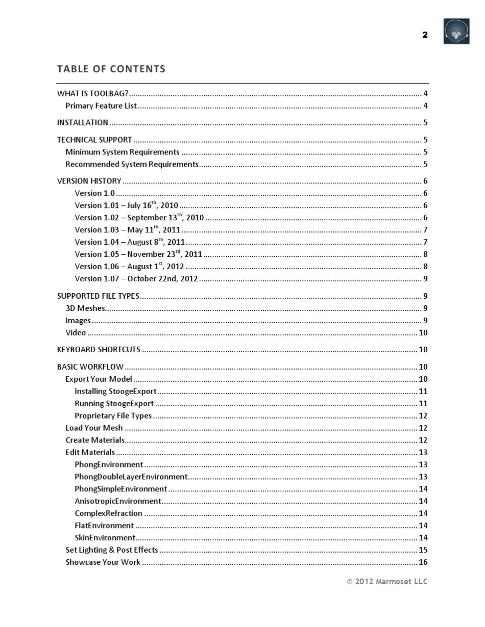 Toolbag八猴渲染器工具用户指南_第2页