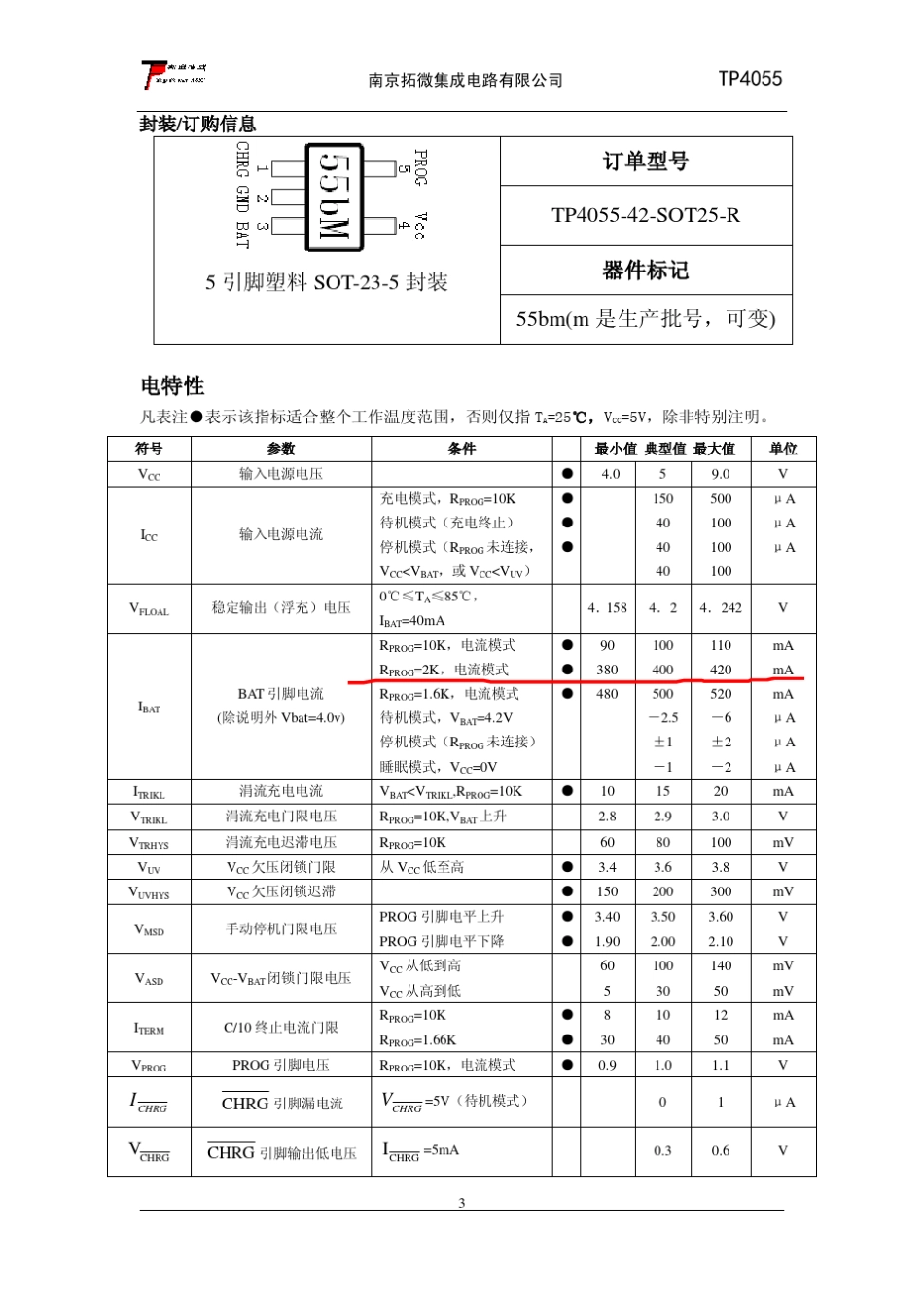 TP4055南京拓微锂电池充电_第3页