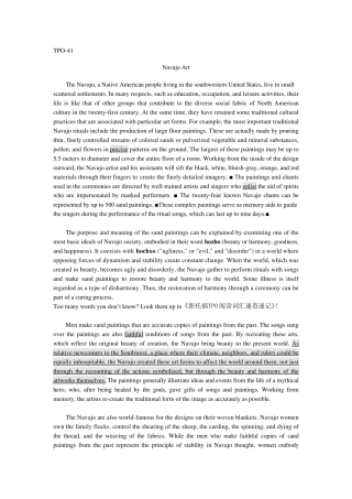 TPO41阅读文本答案翻译