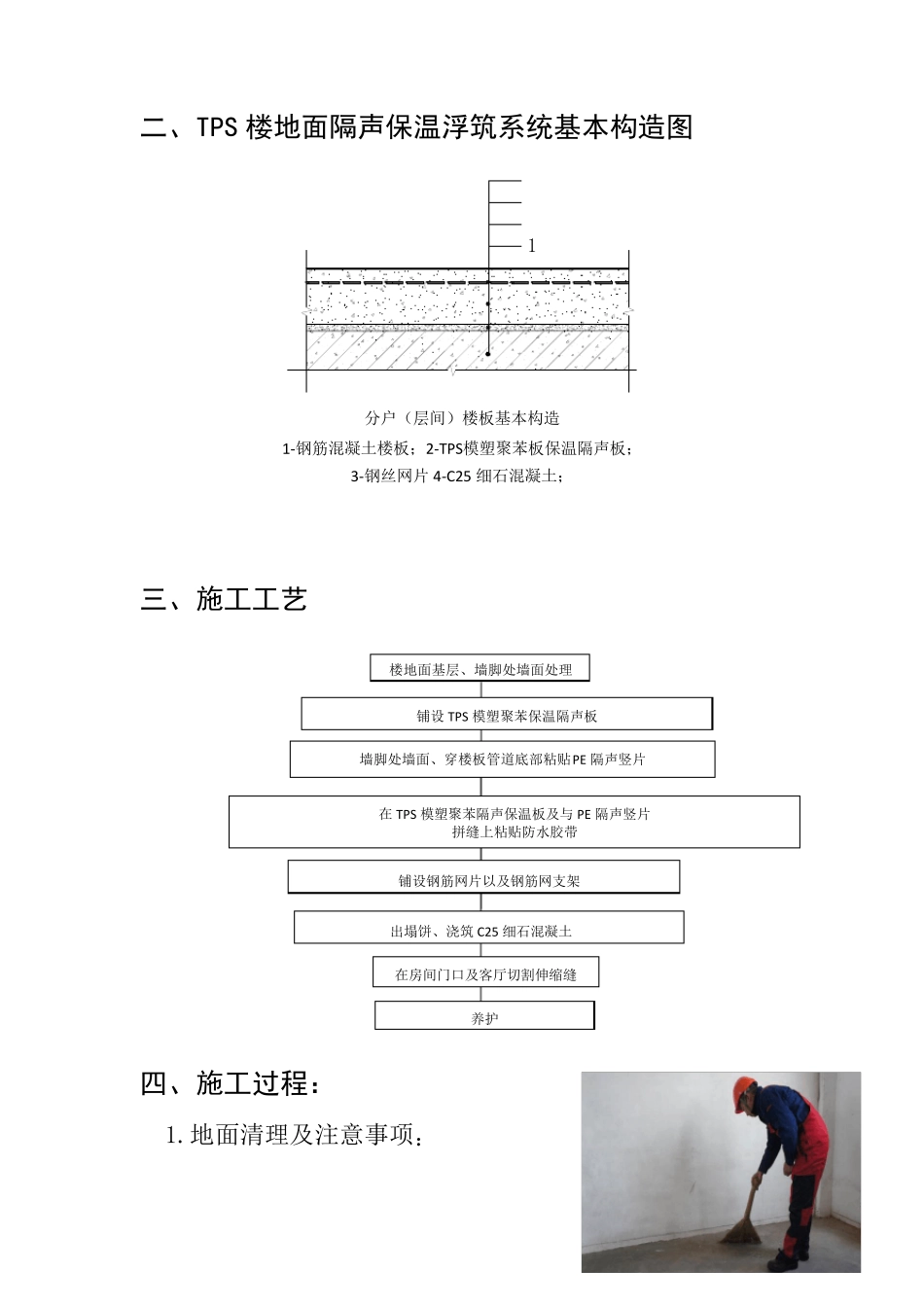 TPS楼地面隔声浮筑系统施工技术交底_第3页