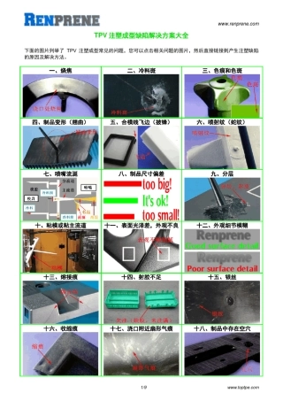 TPV注塑缺陷集中解决大全