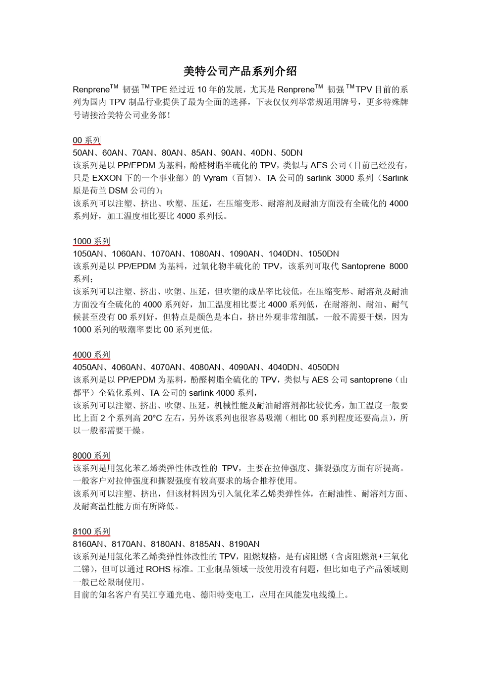 TPV系列介绍及分类_第1页