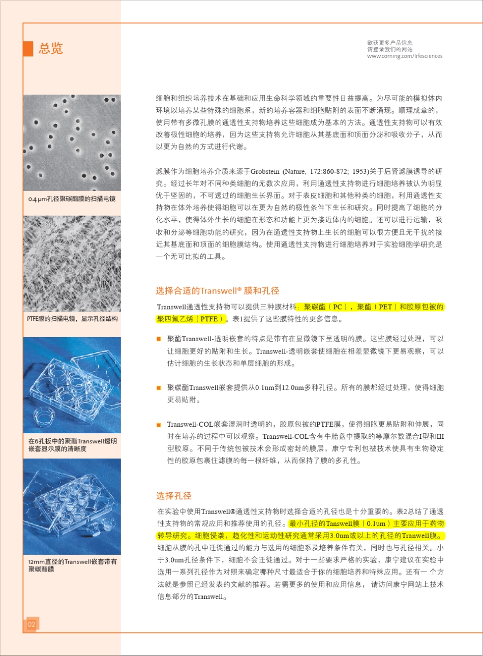 Transwell实验技术(corning)_第2页