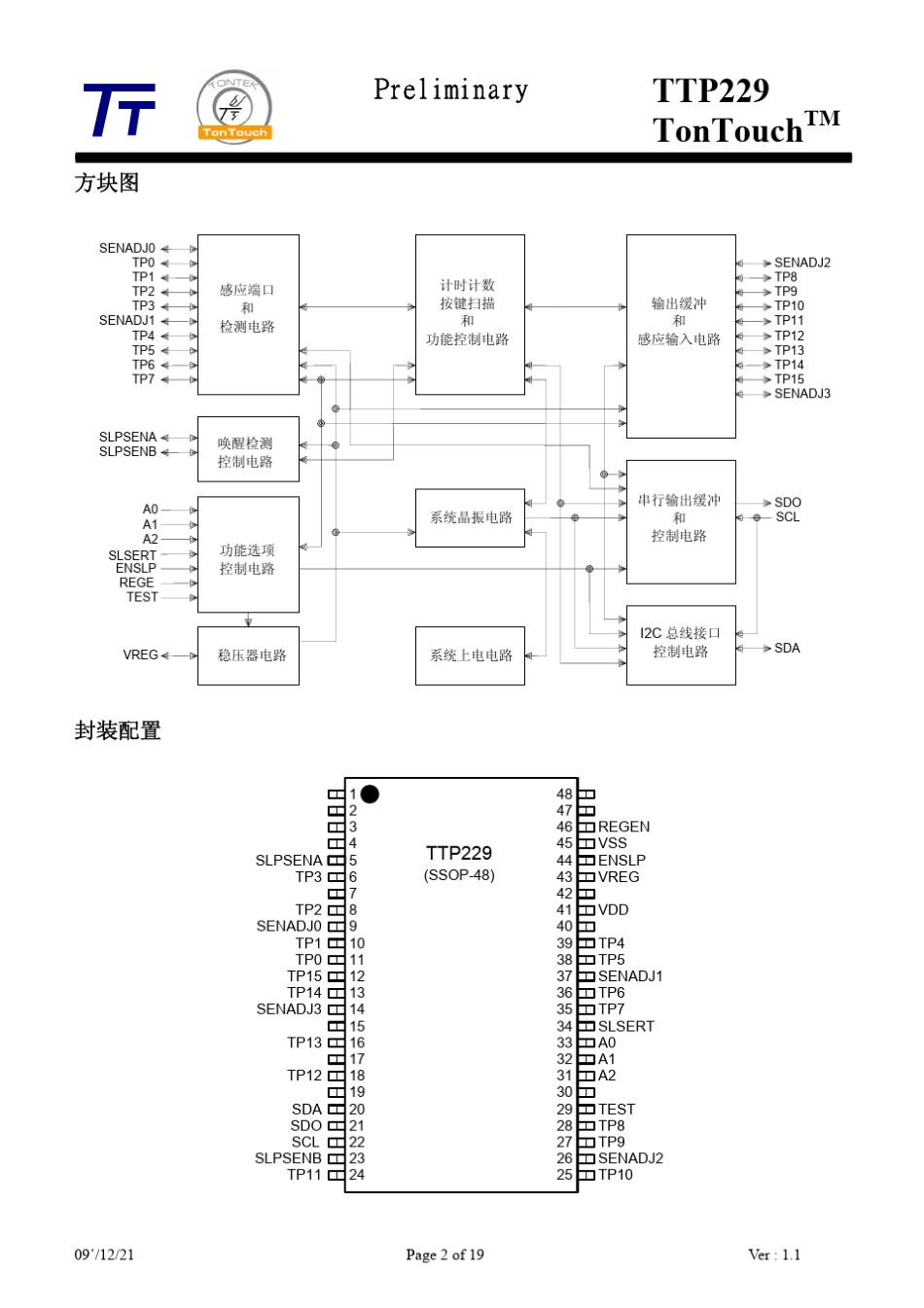 TTP229_SPEC_V1.1(SimplifiedChinese)_第2页