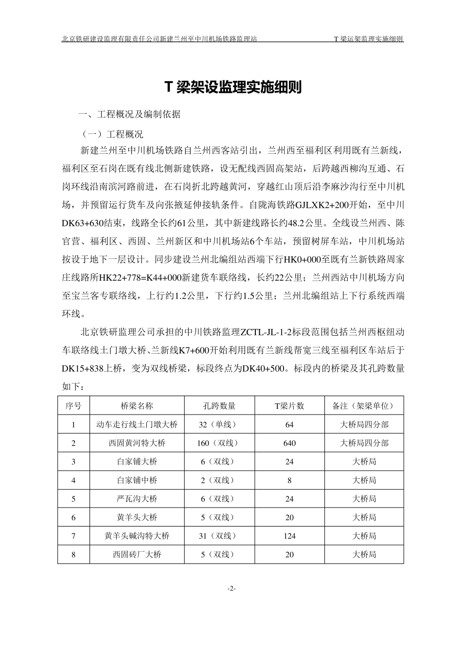 T梁架设监理实施细则_第2页