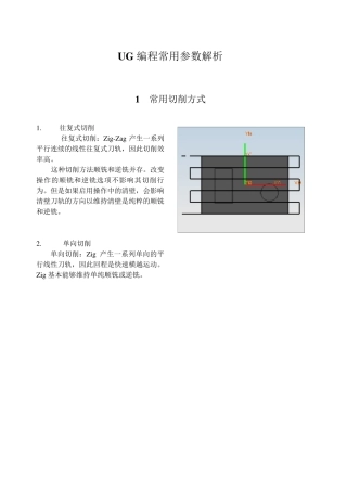 UG切削参数设置