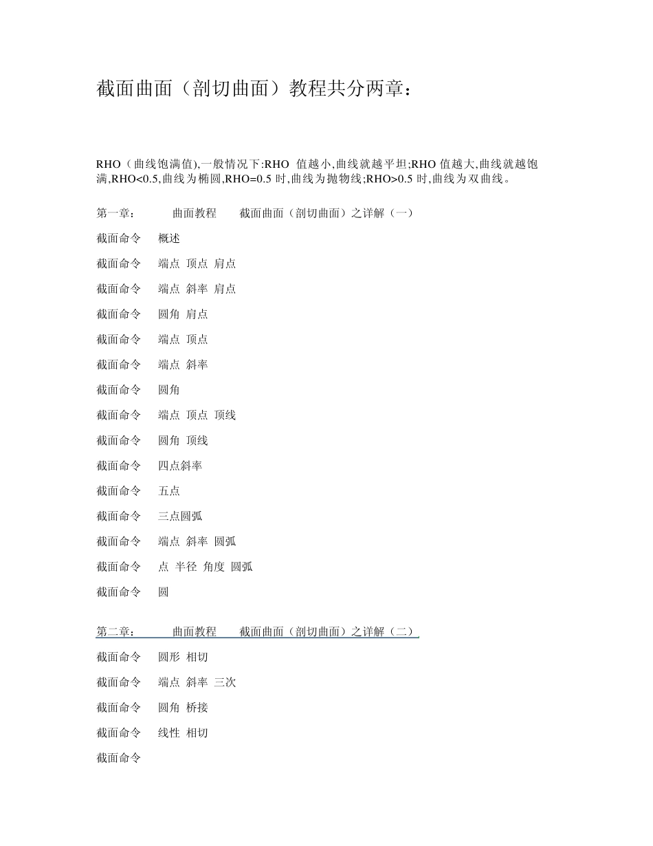 UG剖切曲面_第1页