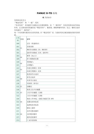 UG后处理中代码命令