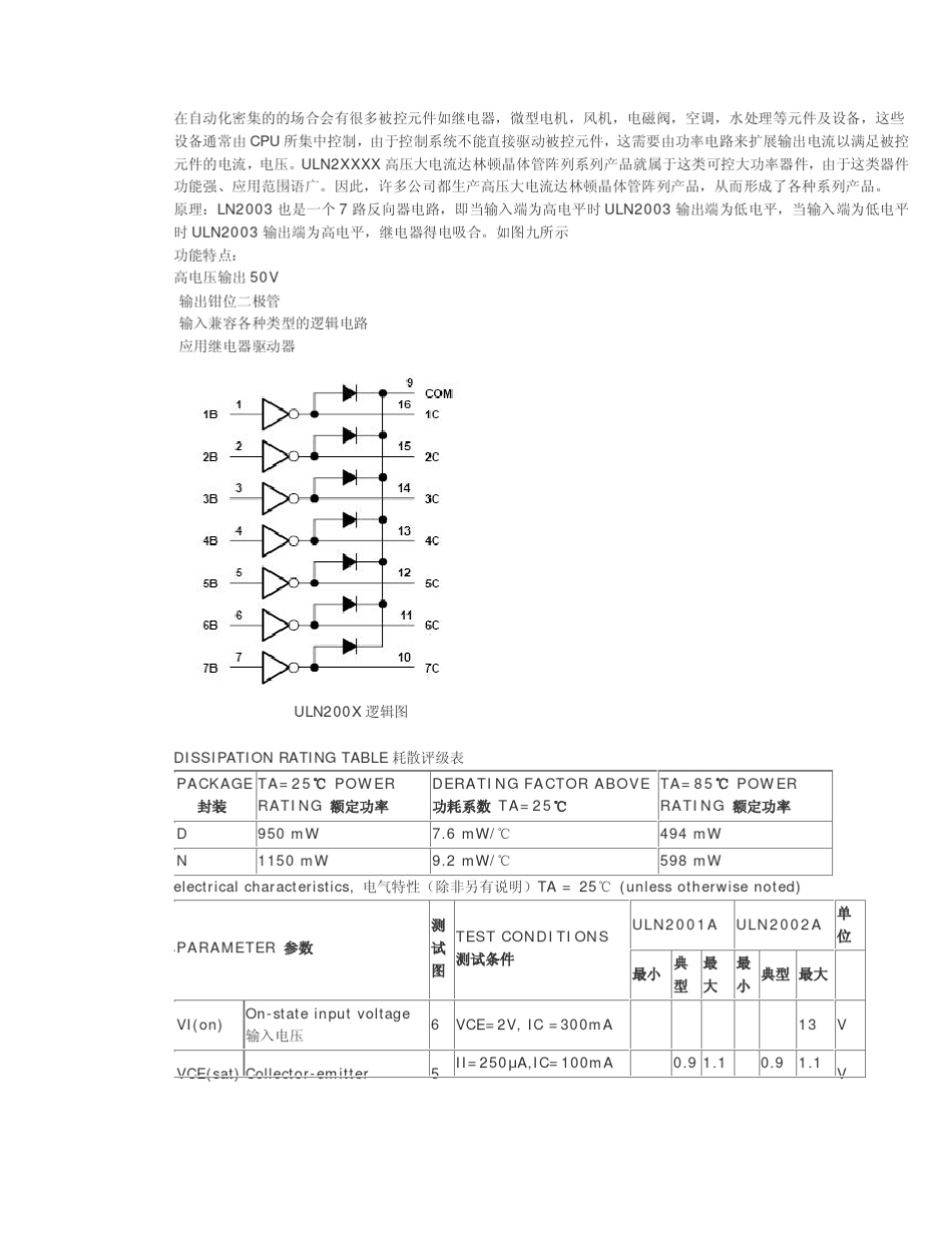 ULN2003ULN2003A中文资料_第1页
