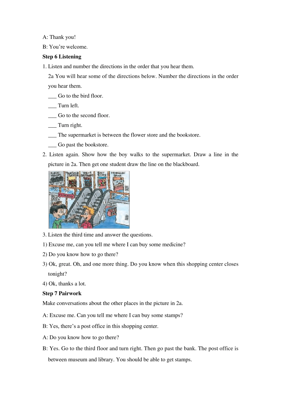 Unit3Couldyoupleasetellmewheretherestroomsare教案_第3页