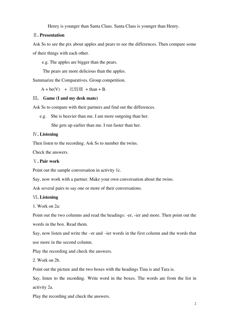 Unit3I39;mmoreoutgoingthanmysister.教案_第2页
