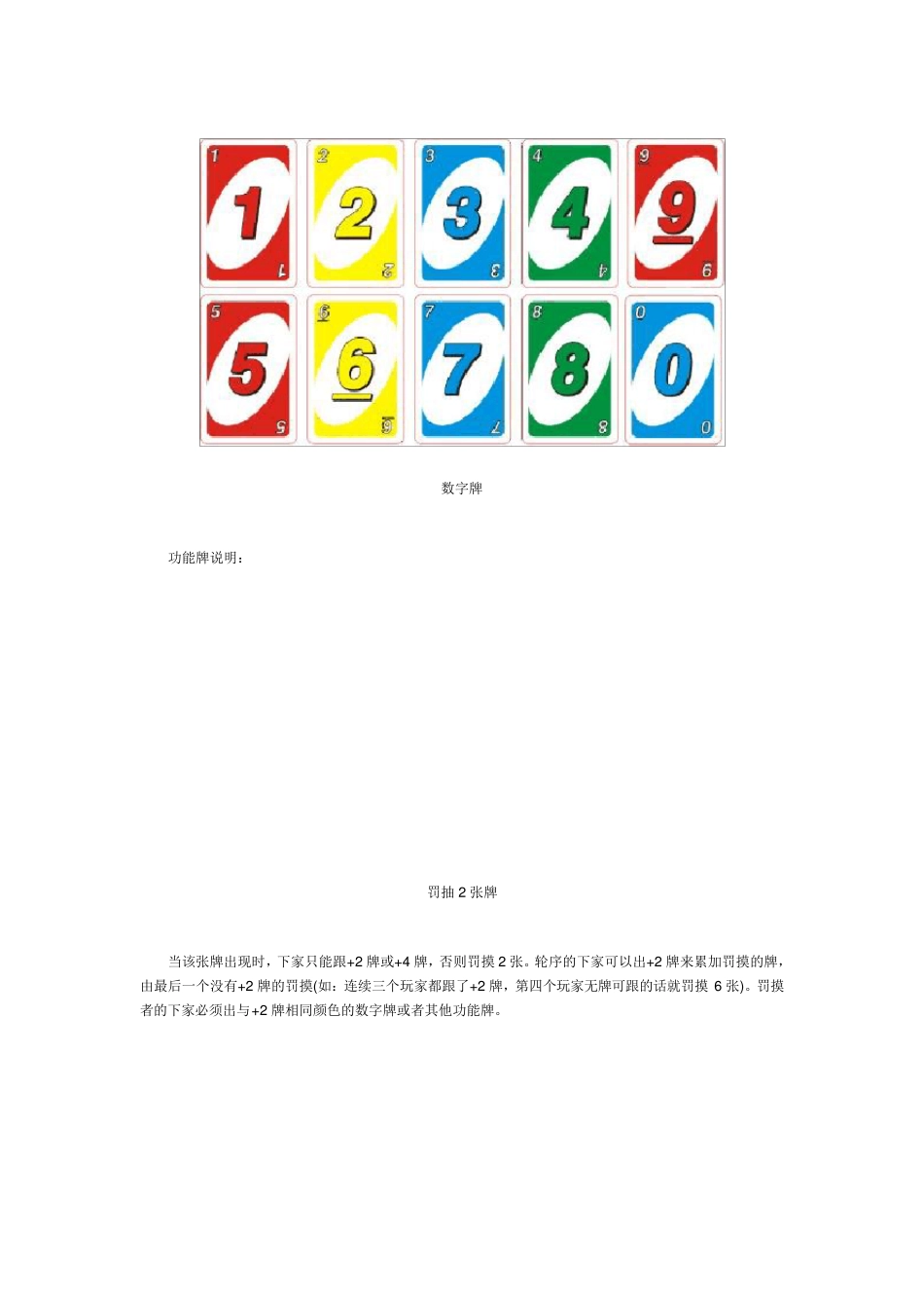 UNO牌标准版简介及规则说明_第2页