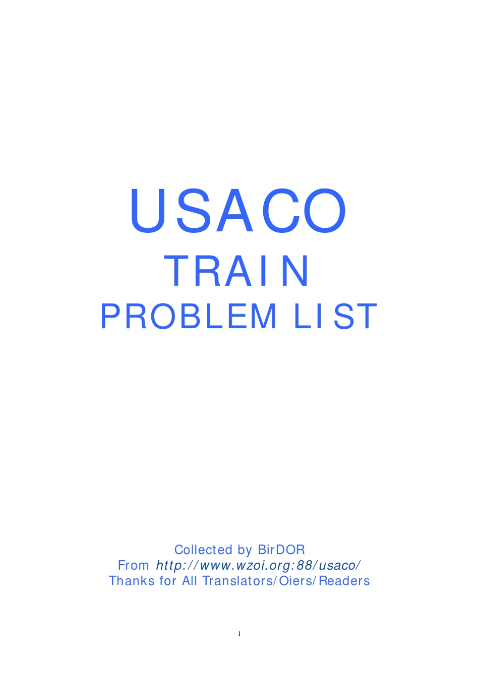 USACO全部译题_第1页