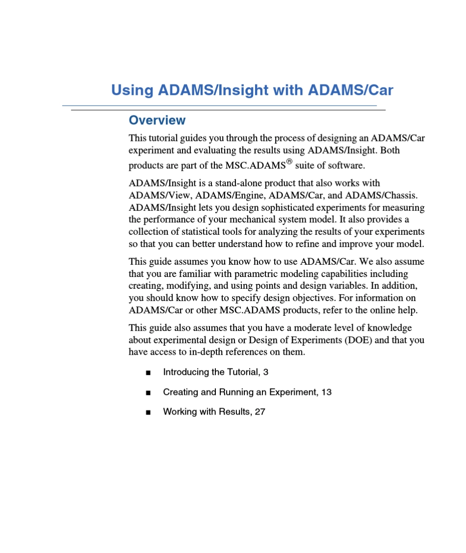 UsingADAMSinsightwithADAMSCAR_第1页