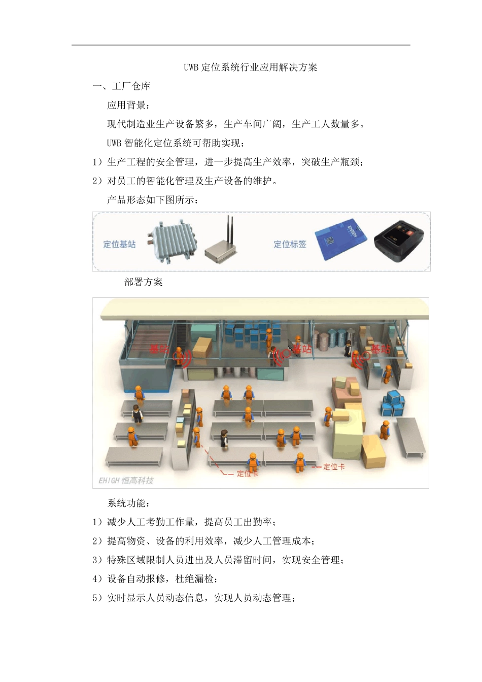 UWB定位系统行业应用解决方案_第1页