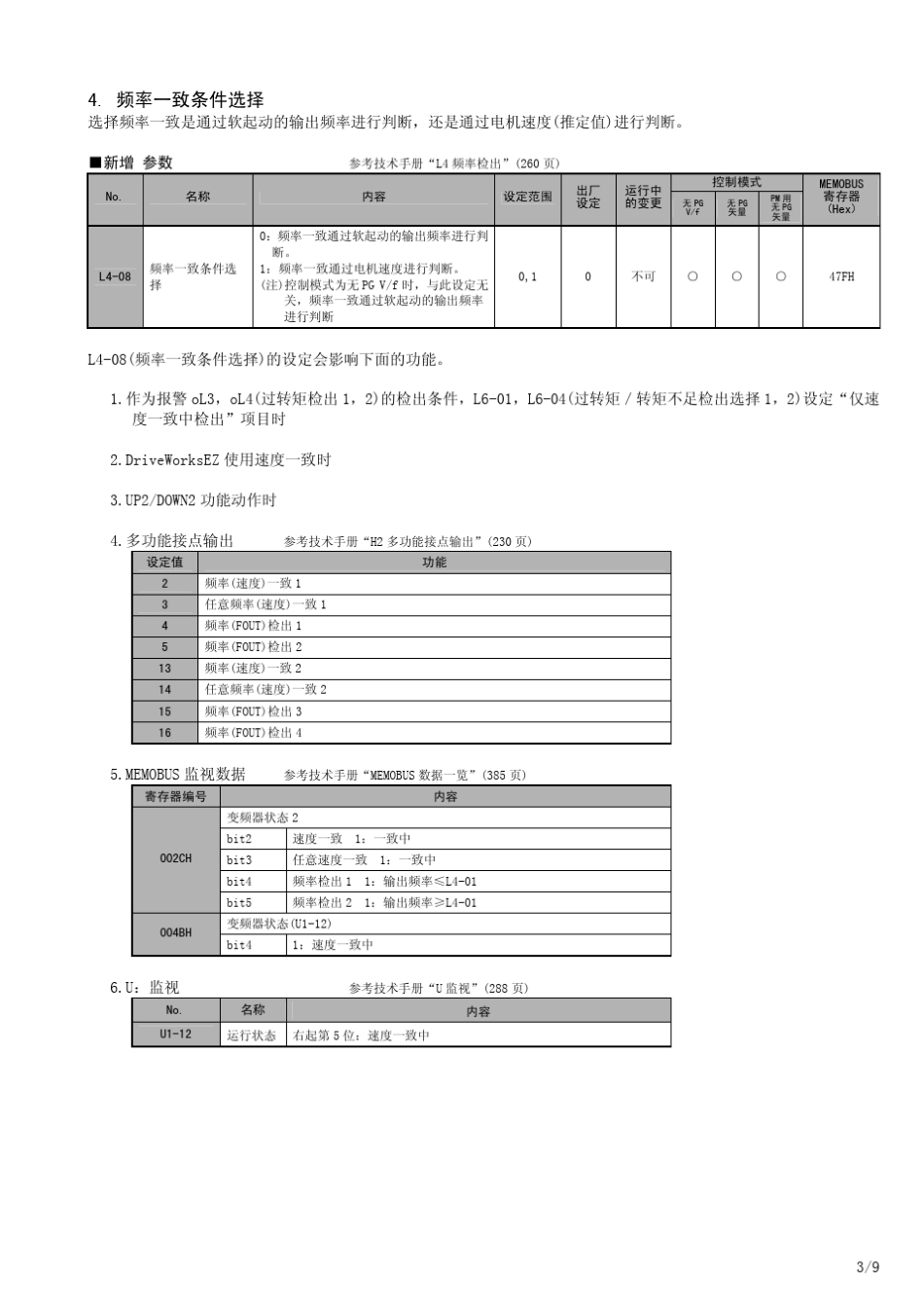 V1000系列软件版本升级补充说明书_第3页