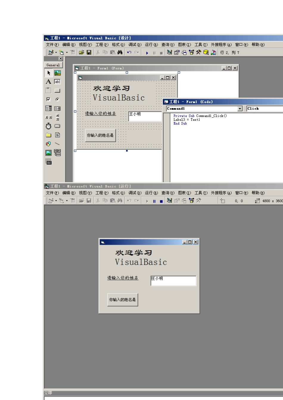 VB程序设计实验报告_第2页
