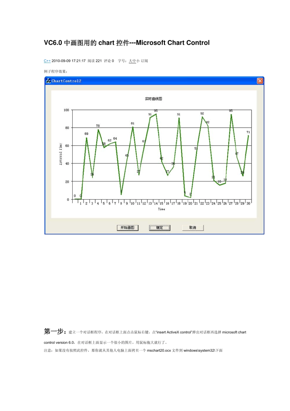 VC6.0中画图用的chart控件_第1页