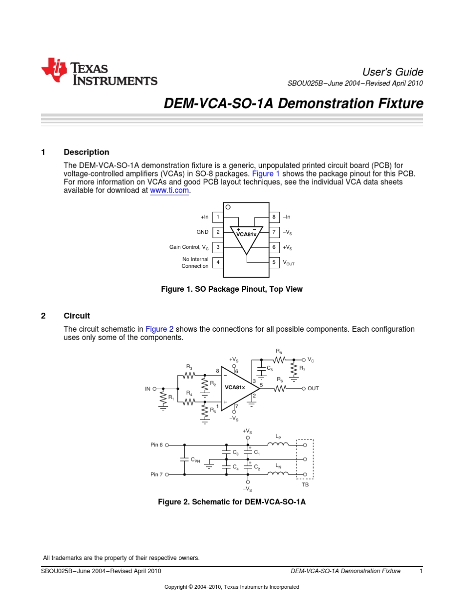 VCA810用户手册_第1页