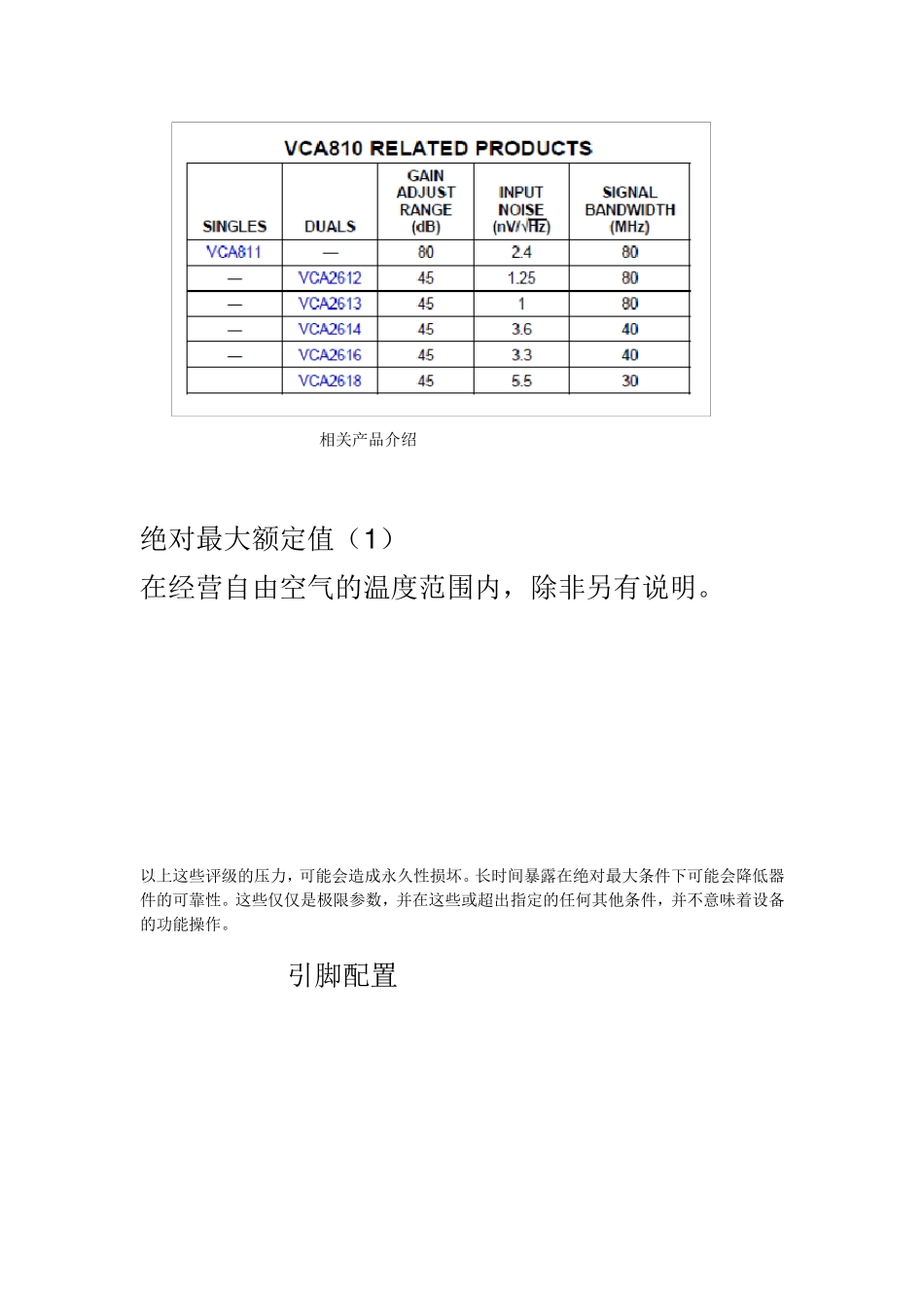 VCA810中文资料_第3页