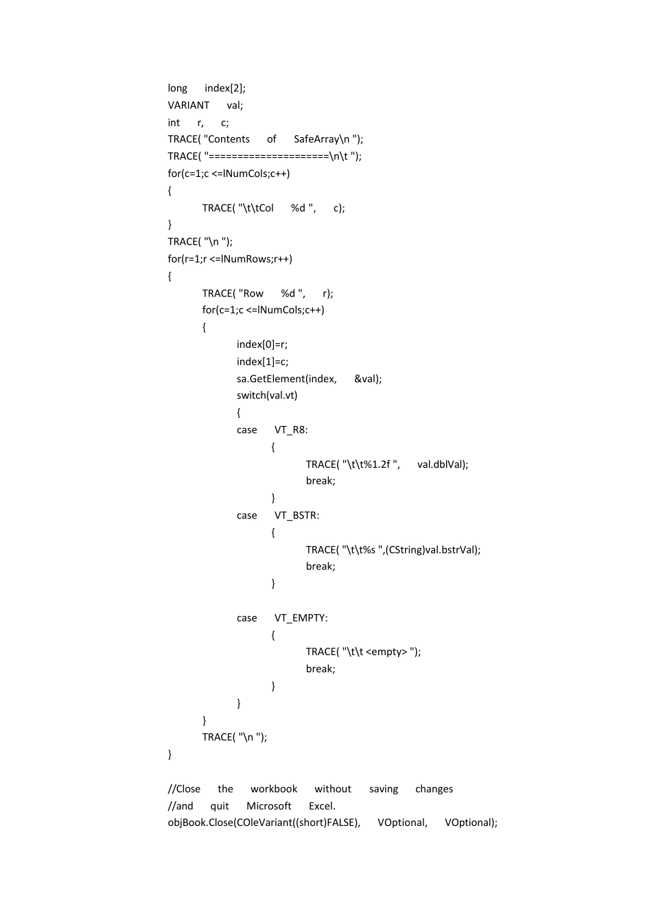 VC中操作Excel方法集锦_第2页