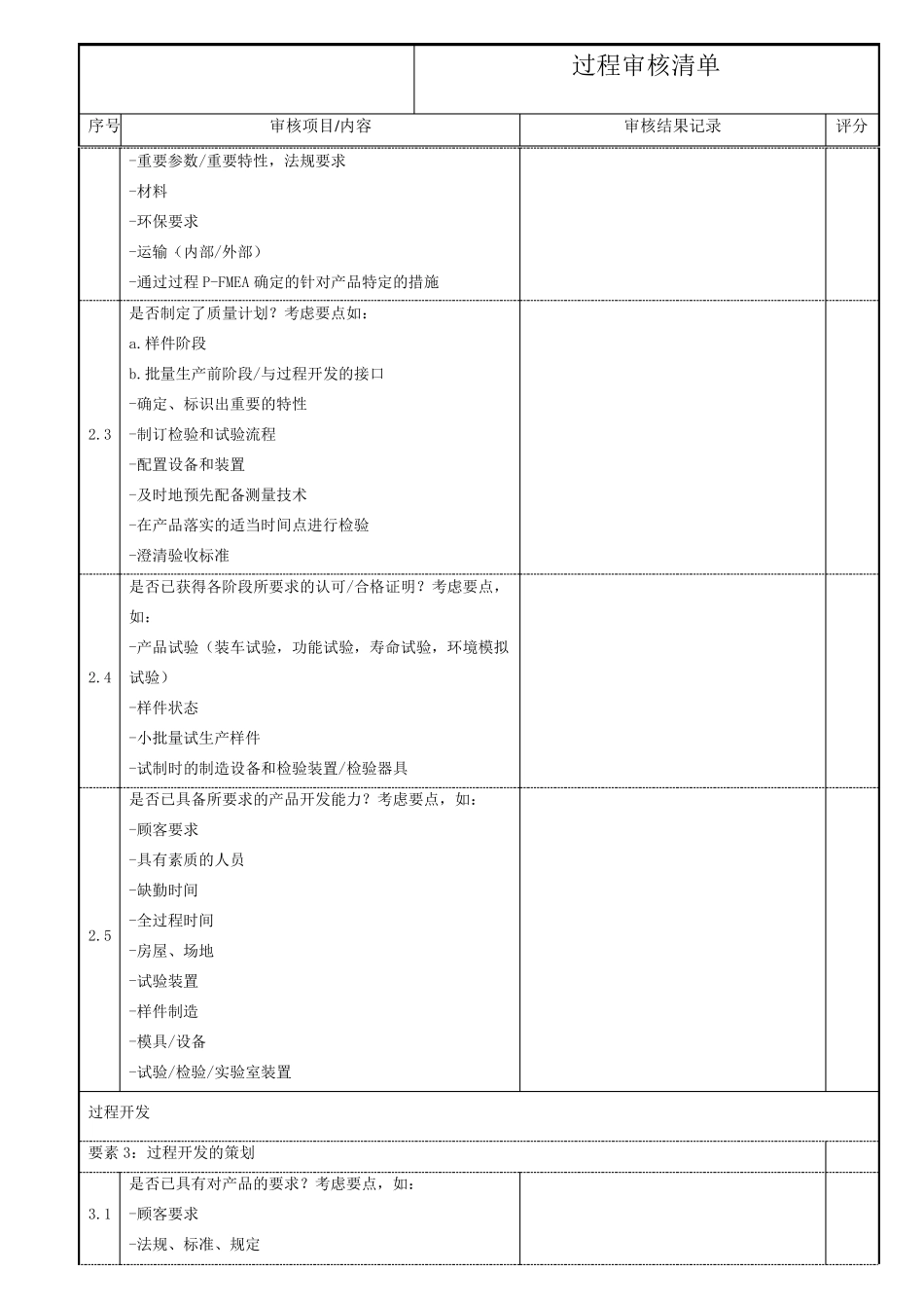 vda6.4过程审核清单_第3页