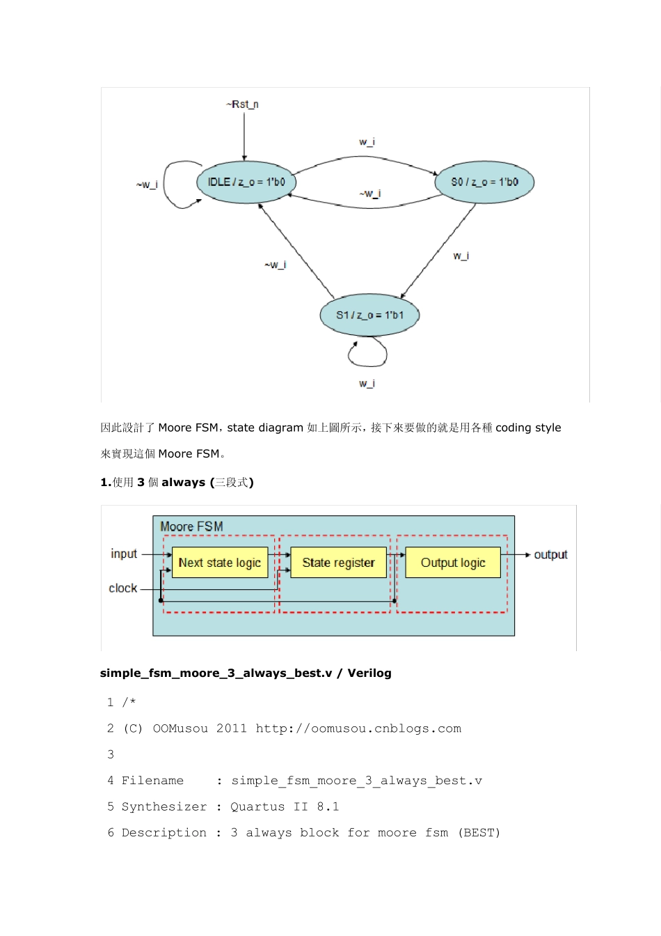 verilog实现多种有限状态机FSM_第3页