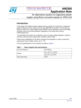 VIPer12ABuck降压方案