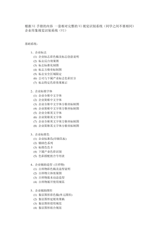 VI手册基本内容