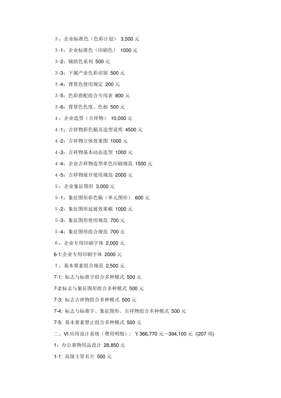 VI设计报价清单_第2页