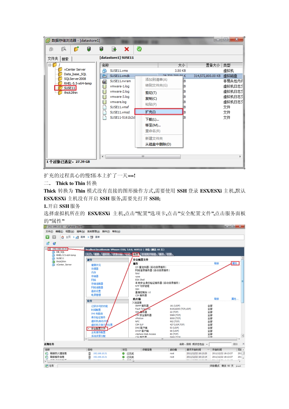 VMwareESXESXi精简置备(thin)与厚置备(thick)虚拟机磁盘之间转换_第2页