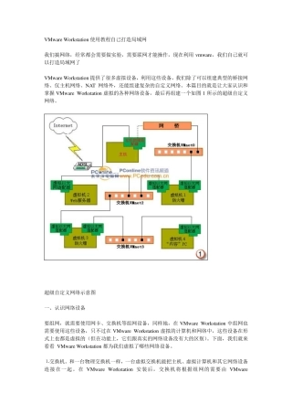VMwareWorkstation使用教程自己打造局域网