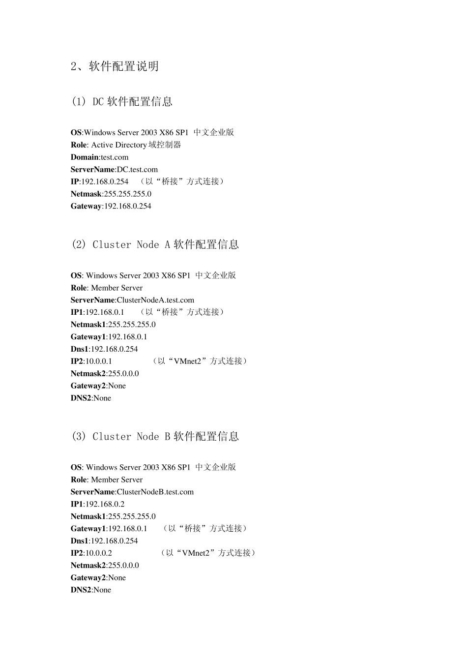vmware上搭建双机学习环境群集双机热备Cluster_第2页